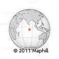 Outline Map of the Area around 6° 38' 39" S, 81° 40' 30" E, rectangular outline