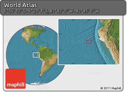 Satellite Location Map of the Area around 6° 38' 39" S, 83° 13' 29" W