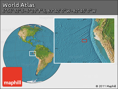 Satellite Location Map of the Area around 6° 38' 39" S, 83° 13' 29" W