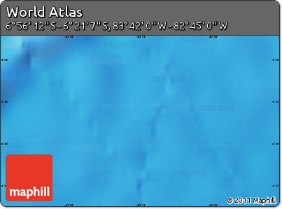Physical Map of the Area around 6° 38' 39" S, 83° 13' 29" W