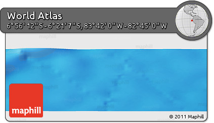 Physical Panoramic Map of the Area around 6° 38' 39" S, 83° 13' 29" W