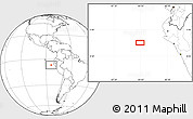 Blank Location Map of the area around 6° 38' 39" S, 84° 4' 29" W