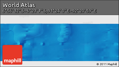 Political Panoramic Map of the Area around 6° 38' 39" S, 91° 52' 30" E