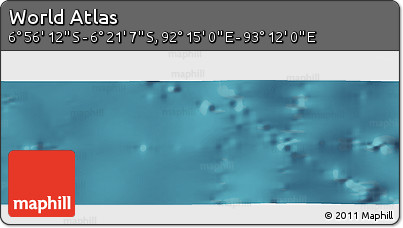 Satellite Panoramic Map of the Area around 6° 38' 39" S, 92° 43' 29" E