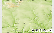 Physical Map of the area around 70° 13' 33" N, 100° 22' 30" E