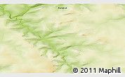 Physical 3D Map of the area around 70° 13' 33" N, 107° 10' 30" E