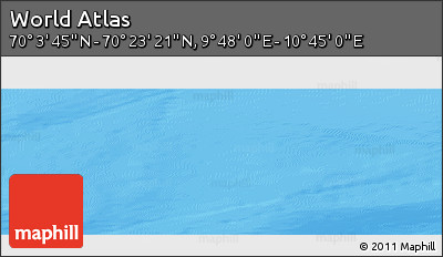 Physical Panoramic Map of the Area around 70° 13' 33" N, 10° 16' 30" E