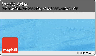 Physical Panoramic Map of the Area around 70° 13' 33" N, 10° 16' 30" E