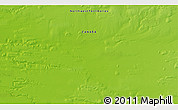 Physical 3D Map of the area around 70° 13' 33" N, 110° 25' 30" W