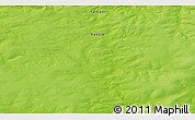 Physical 3D Map of the area around 70° 13' 33" N, 115° 40' 30" E