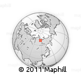 Outline Map of the Area around 70° 13' 33" N, 116° 31' 30" E, rectangular outline