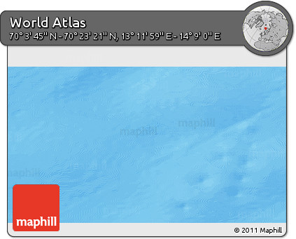 Physical 3D Map of the Area around 70° 13' 33" N, 13° 40' 30" E