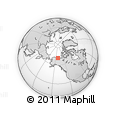 Outline Map of the Area around 70° 13' 33" N, 141° 1' 30" W, rectangular outline