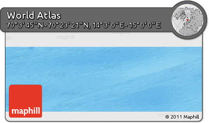 Physical Panoramic Map of the Area around 70° 13' 33" N, 14° 31' 30" E