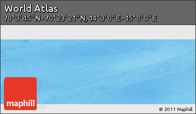Physical Panoramic Map of the Area around 70° 13' 33" N, 14° 31' 30" E