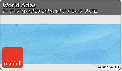 Physical Panoramic Map of the Area around 70° 13' 33" N, 14° 31' 30" E