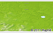Physical 3D Map of the area around 70° 13' 33" N, 153° 4' 29" E