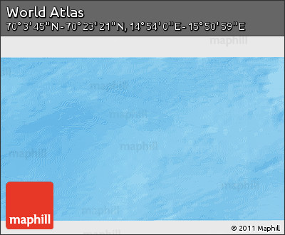 Physical 3D Map of the Area around 70° 13' 33" N, 15° 22' 30" E