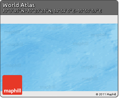 Physical 3D Map of the Area around 70° 13' 33" N, 15° 22' 30" E