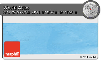 Physical Panoramic Map of the Area around 70° 13' 33" N, 16° 13' 30" E
