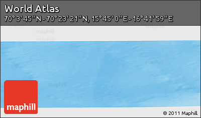 Physical Panoramic Map of the Area around 70° 13' 33" N, 16° 13' 30" E