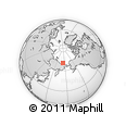 Outline Map of the Area around 70° 13' 33" N, 173° 28' 29" E, rectangular outline