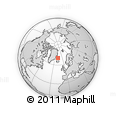 Outline Map of the Area around 70° 13' 33" N, 17° 46' 29" W, rectangular outline