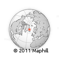Outline Map of the Area around 70° 13' 33" N, 19° 28' 30" W, rectangular outline