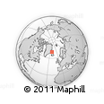 Outline Map of the Area around 70° 13' 33" N, 21° 10' 29" W, rectangular outline