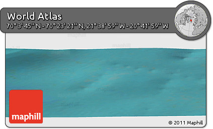 Satellite Panoramic Map of the Area around 70° 13' 33" N, 21° 10' 29" W