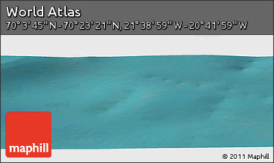 Satellite Panoramic Map of the Area around 70° 13' 33" N, 21° 10' 29" W