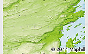 Physical Map of the area around 70° 13' 33" N, 24° 43' 30" E