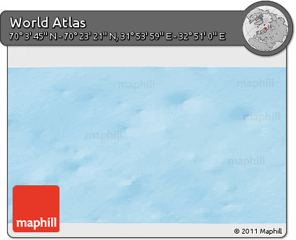Physical 3D Map of the Area around 70° 13' 33" N, 32° 22' 30" E