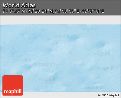 Physical 3D Map of the Area around 70° 13' 33" N, 32° 22' 30" E