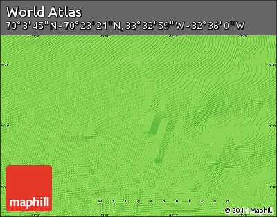 Political Map of the Area around 70° 13' 33" N, 33° 4' 30" W