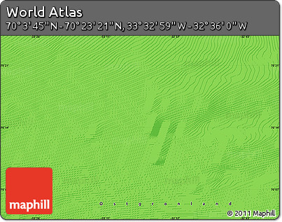 Political Map of the Area around 70° 13' 33" N, 33° 4' 30" W