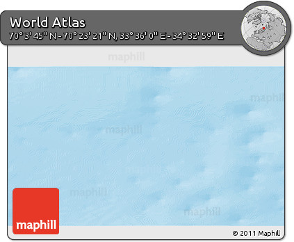 Physical 3D Map of the Area around 70° 13' 33" N, 34° 4' 30" E