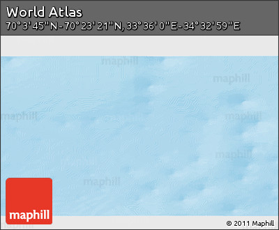 Physical 3D Map of the Area around 70° 13' 33" N, 34° 4' 30" E