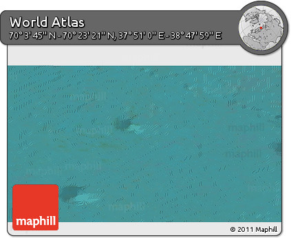 Satellite 3D Map of the Area around 70° 13' 33" N, 38° 19' 30" E