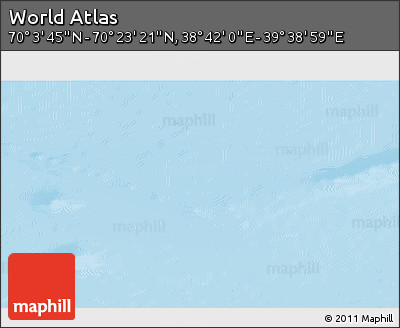 Physical 3D Map of the Area around 70° 13' 33" N, 39° 10' 29" E