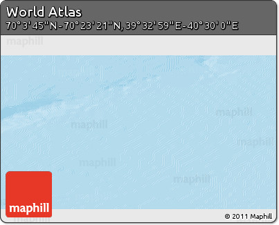 Physical 3D Map of the Area around 70° 13' 33" N, 40° 1' 29" E