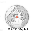 Outline Map of the Area around 70° 13' 33" N, 41° 34' 30" W, rectangular outline