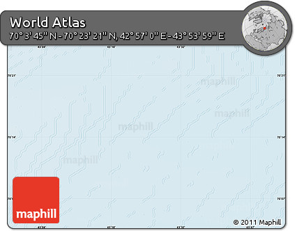 Physical Map of the Area around 70° 13' 33" N, 43° 25' 29" E