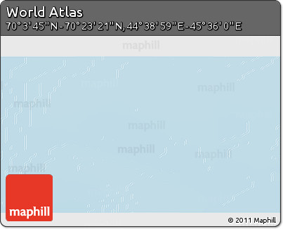 Physical 3D Map of the Area around 70° 13' 33" N, 45° 7' 30" E