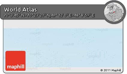 Physical Panoramic Map of the Area around 70° 13' 33" N, 47° 40' 29" E