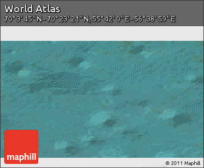 Satellite 3D Map of the Area around 70° 13' 33" N, 56° 10' 29" E