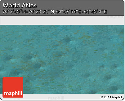 Satellite 3D Map of the Area around 70° 13' 33" N, 61° 16' 29" E