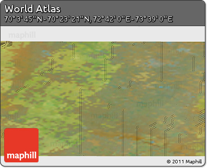 Satellite 3D Map of the Area around 70° 13' 33" N, 73° 10' 30" E