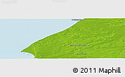 Physical Panoramic Map of the area around 70° 13' 33" N, 74° 1' 30" E