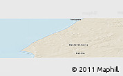 Shaded Relief Panoramic Map of the area around 70° 13' 33" N, 74° 1' 30" E